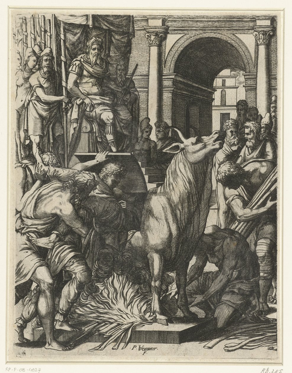 El toro de Phalaris de Pierre Woeiriot (II)