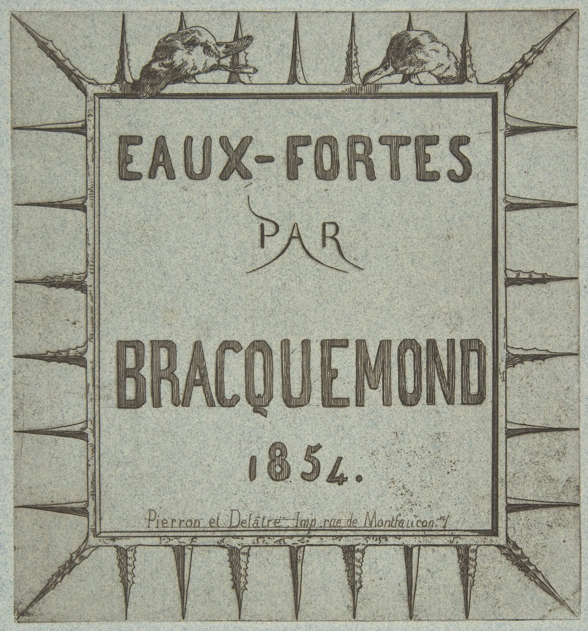 Eaux-fortes por Bracquemond de Pierron et Delâtre