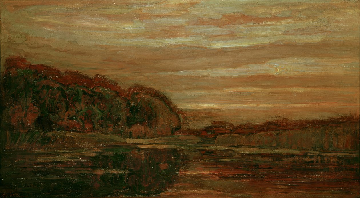 Paisaje vespertino en el Gein de Piet Mondrian