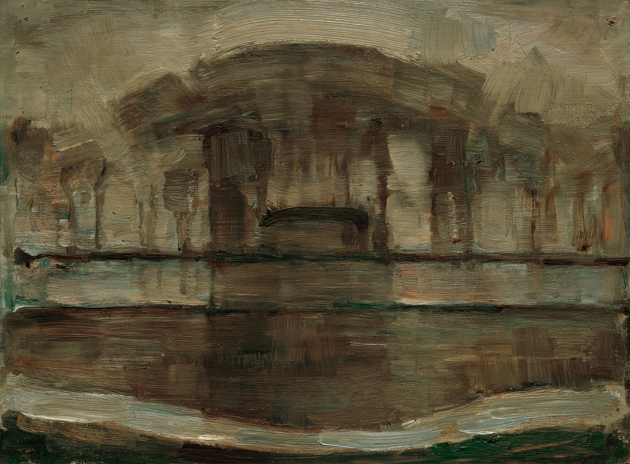 Granja Geinrust en la niebla de Piet Mondrian