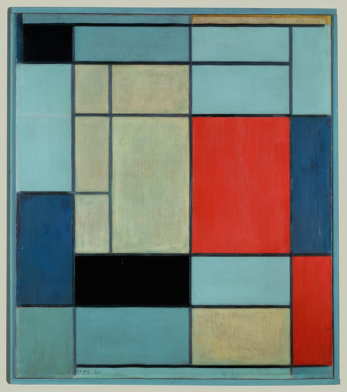 Composición I de Piet Mondrian