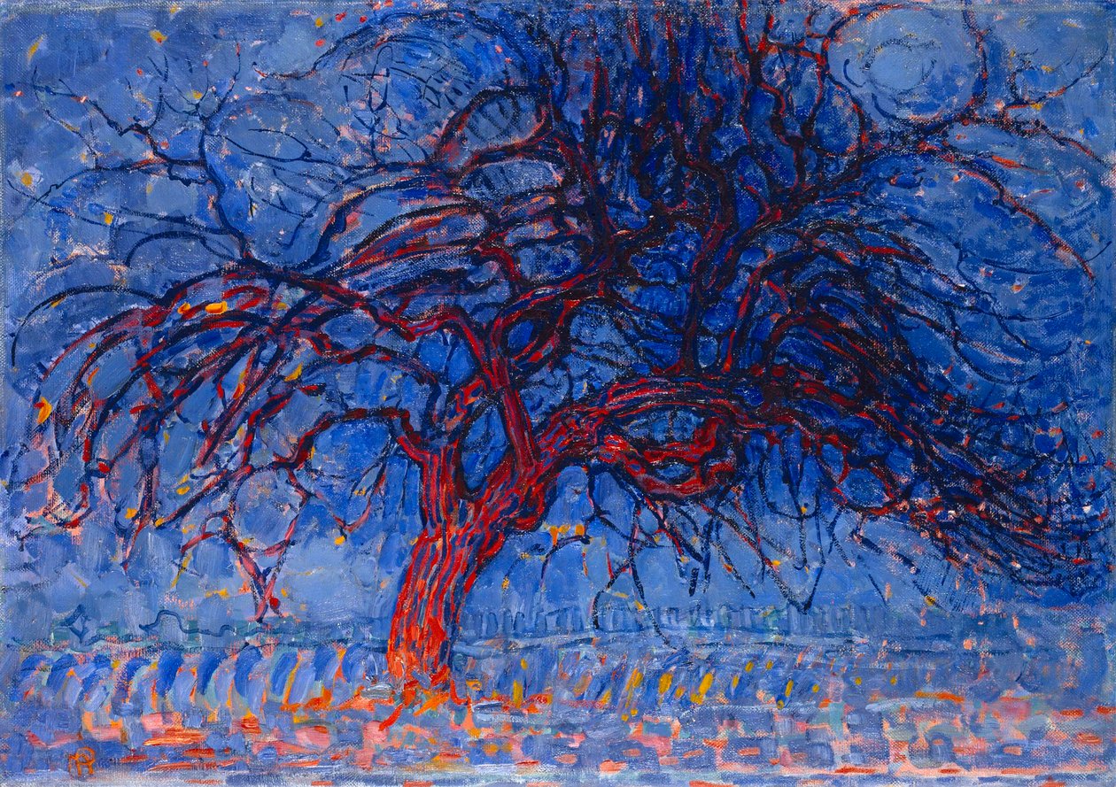 Árbol rojo de Piet Mondrian