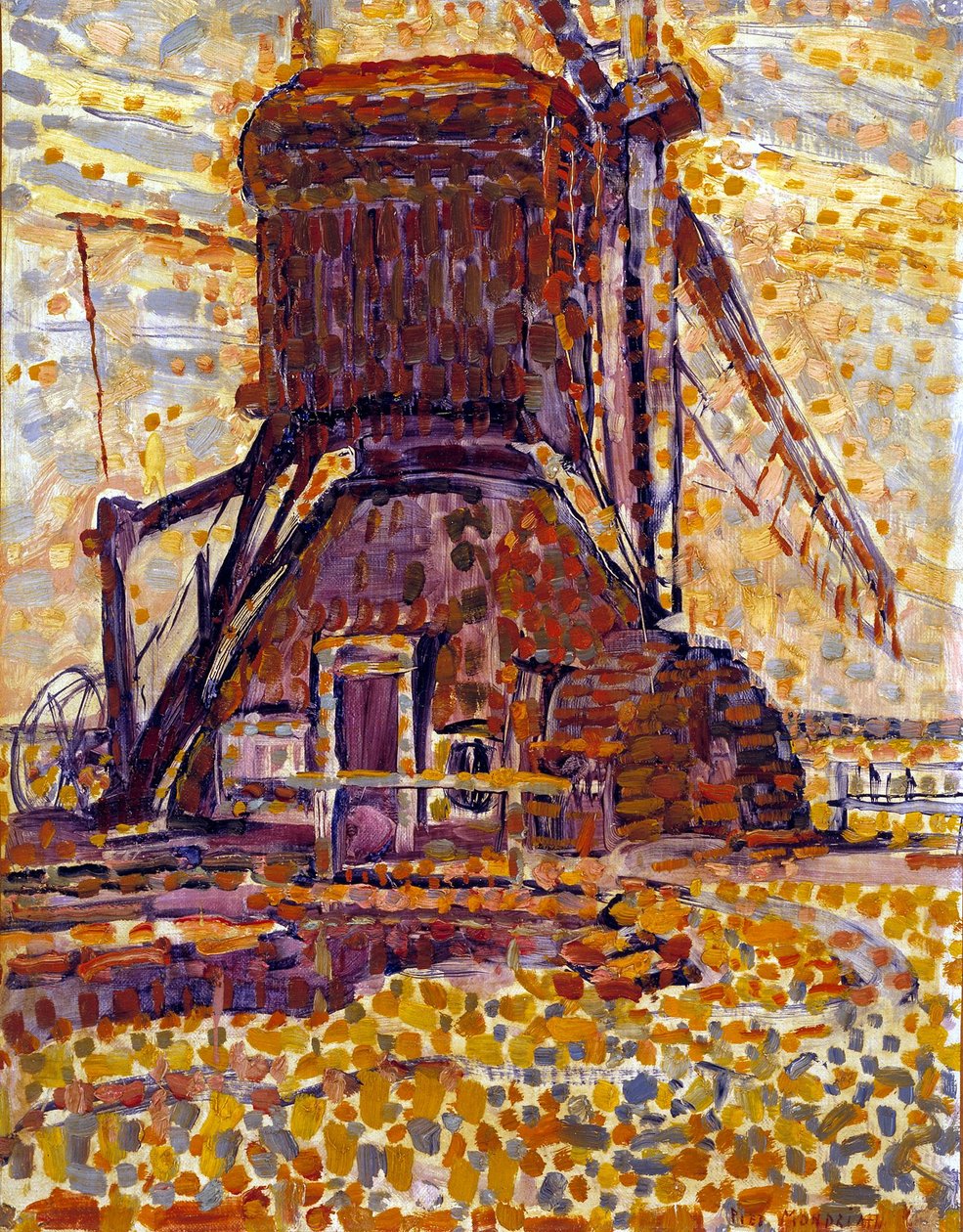 El molino de Winkel de Piet Mondrian