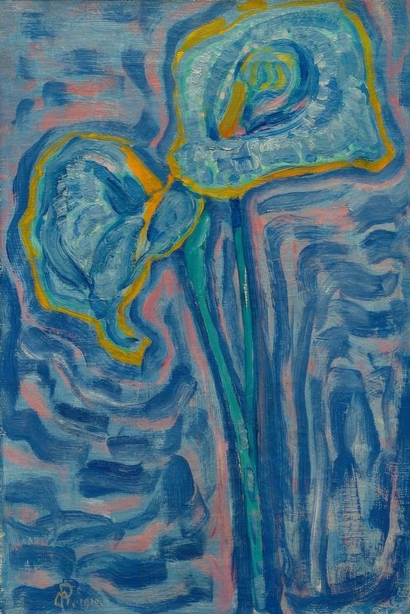 Lirios de Aarón de Piet Mondrian