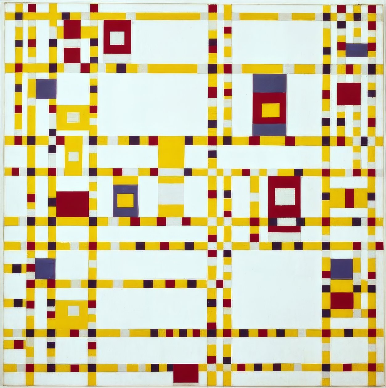 Broadway Boogie-Woogie de Piet Mondrian