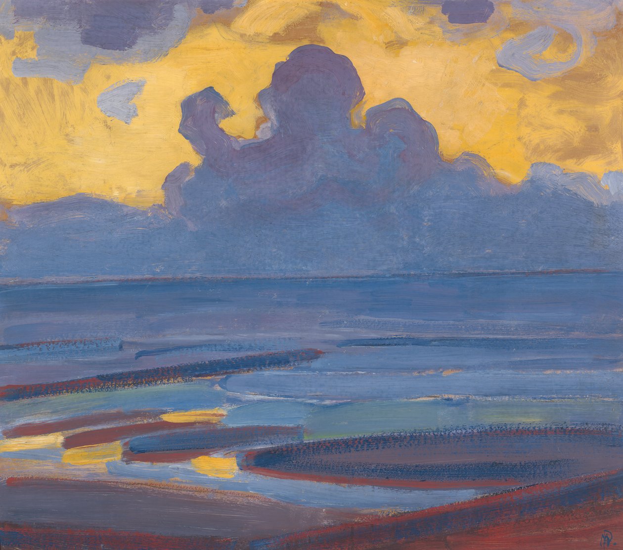 Junto al mar de Piet Mondrian