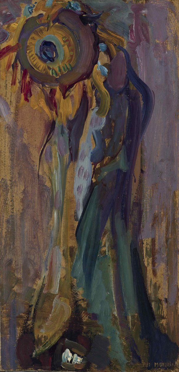 Girasol moribundo I, 1908 de Piet Mondrian