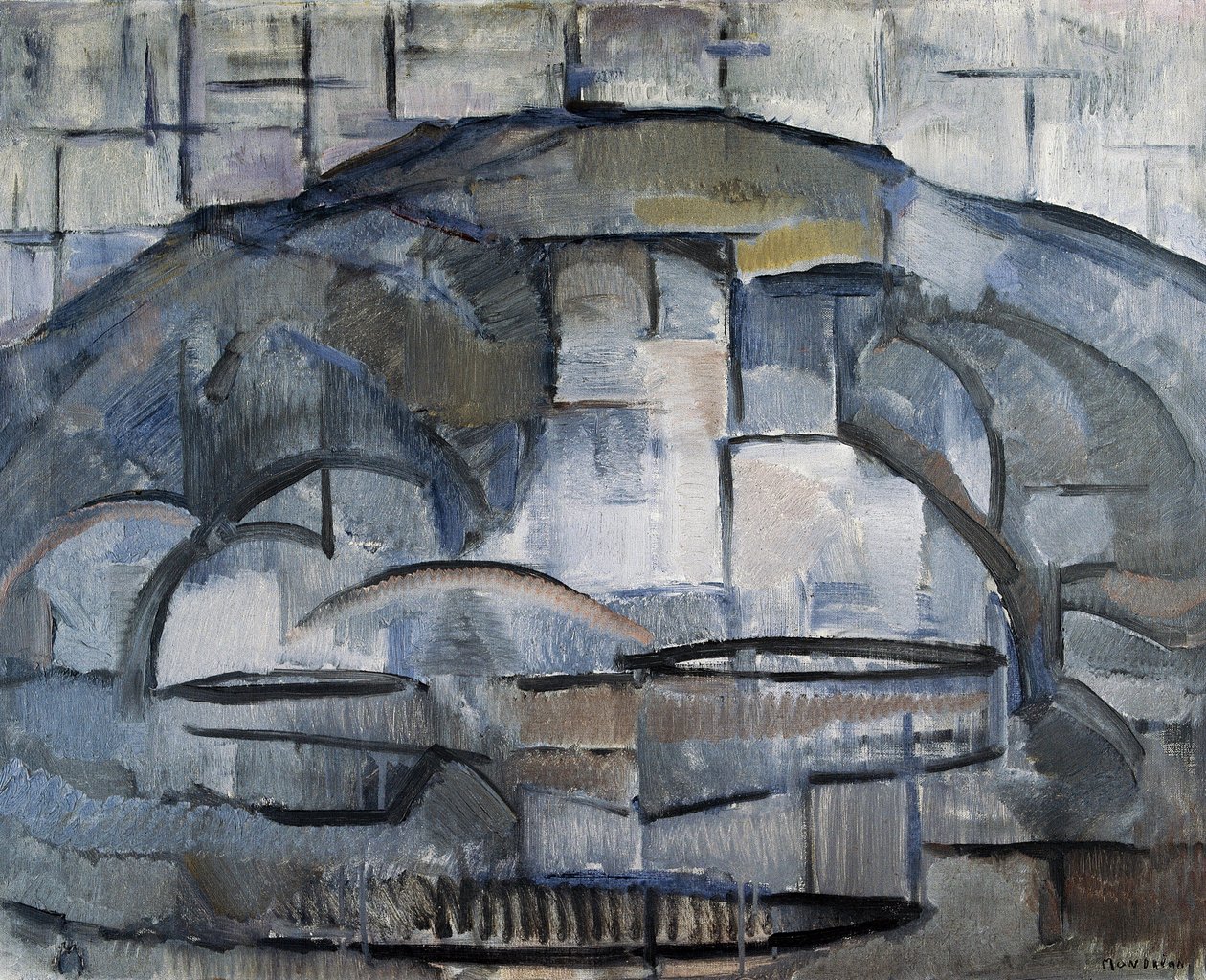 Paisaje de Piet Mondrian