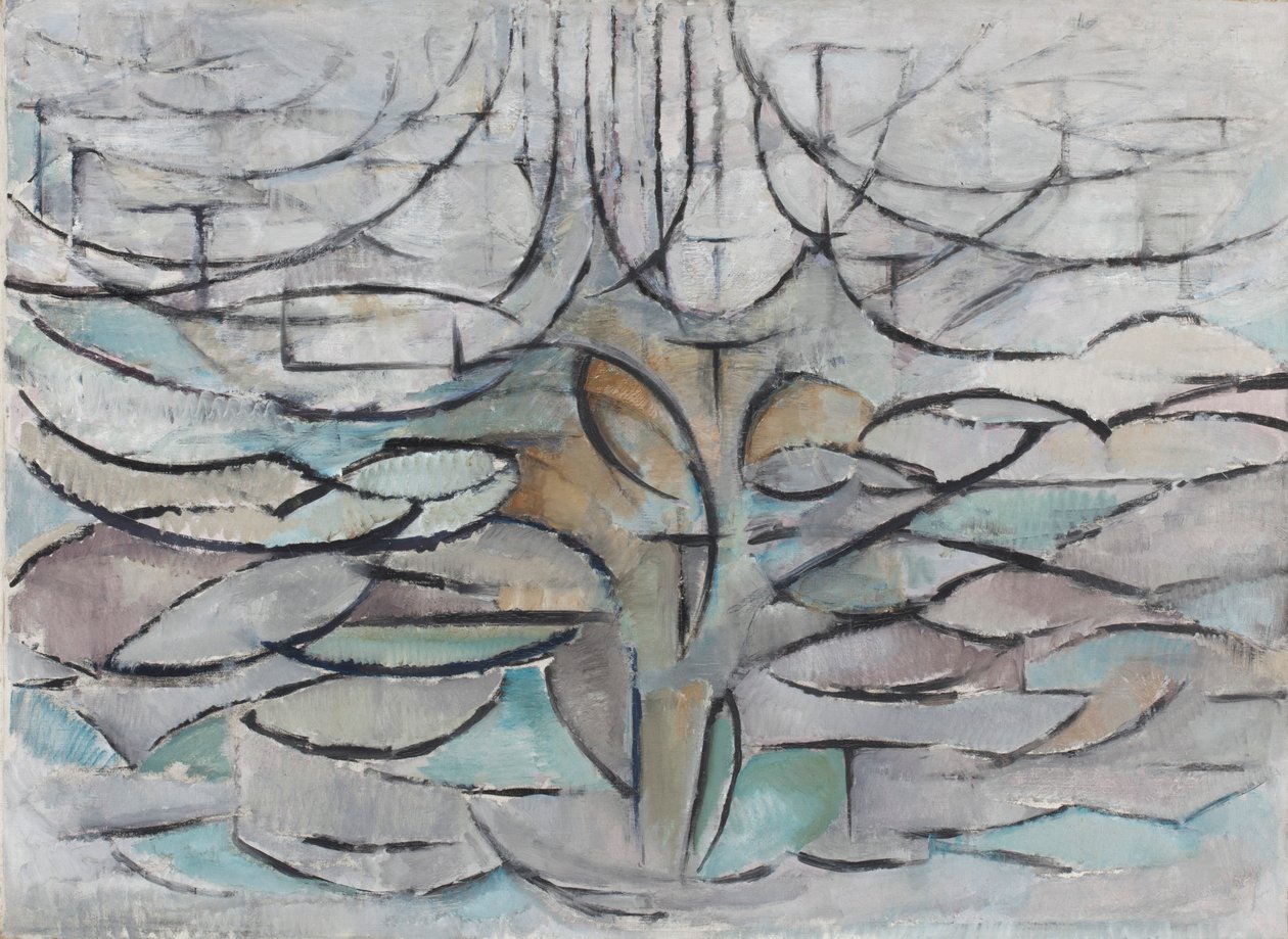 El manzano floreciente, 1912 de Piet Mondrian