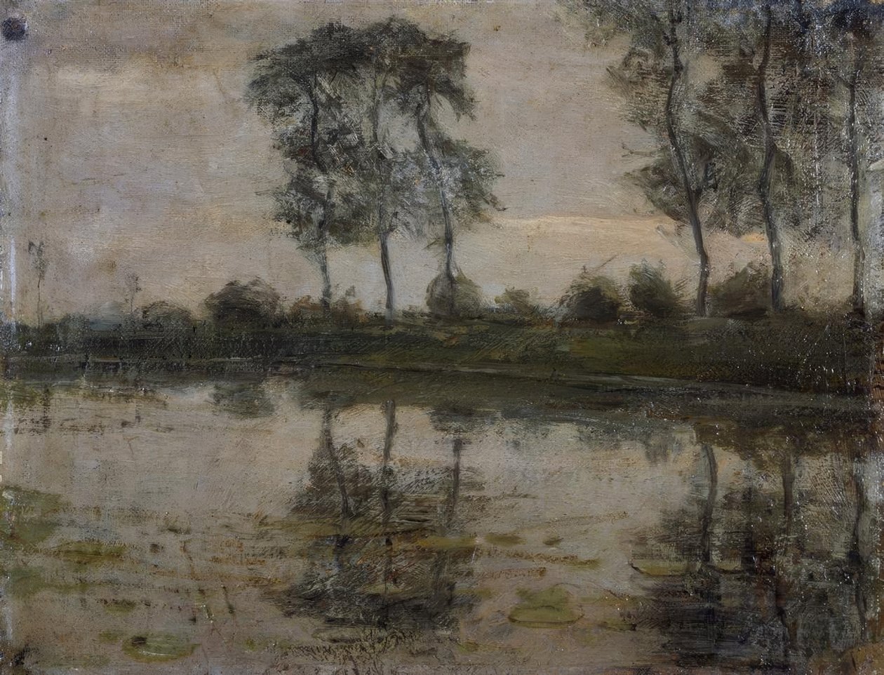 Árboles junto al río Gein de Piet Mondrian
