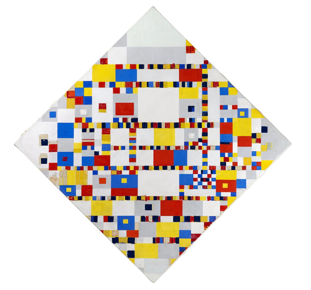 Victory Boogie Woogie (inacabado) de Piet Mondrian