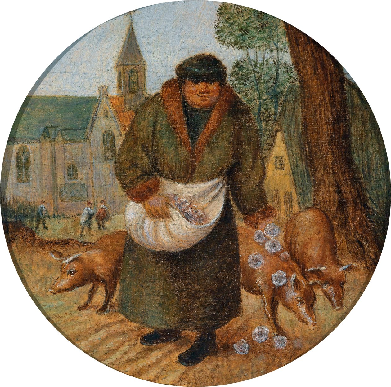 Perlas para los cerdos de Pieter Brueghel the Younger