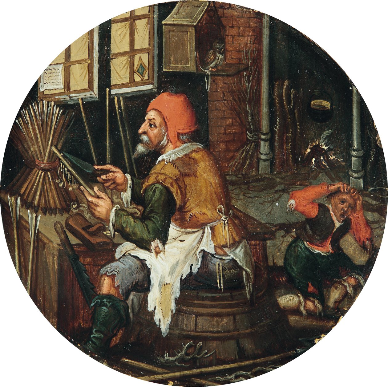 Fabricante de flechas de Pieter Brueghel the Younger