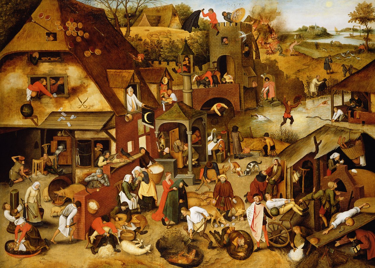 Los proverbios flamencos de Pieter Brueghel the Younger