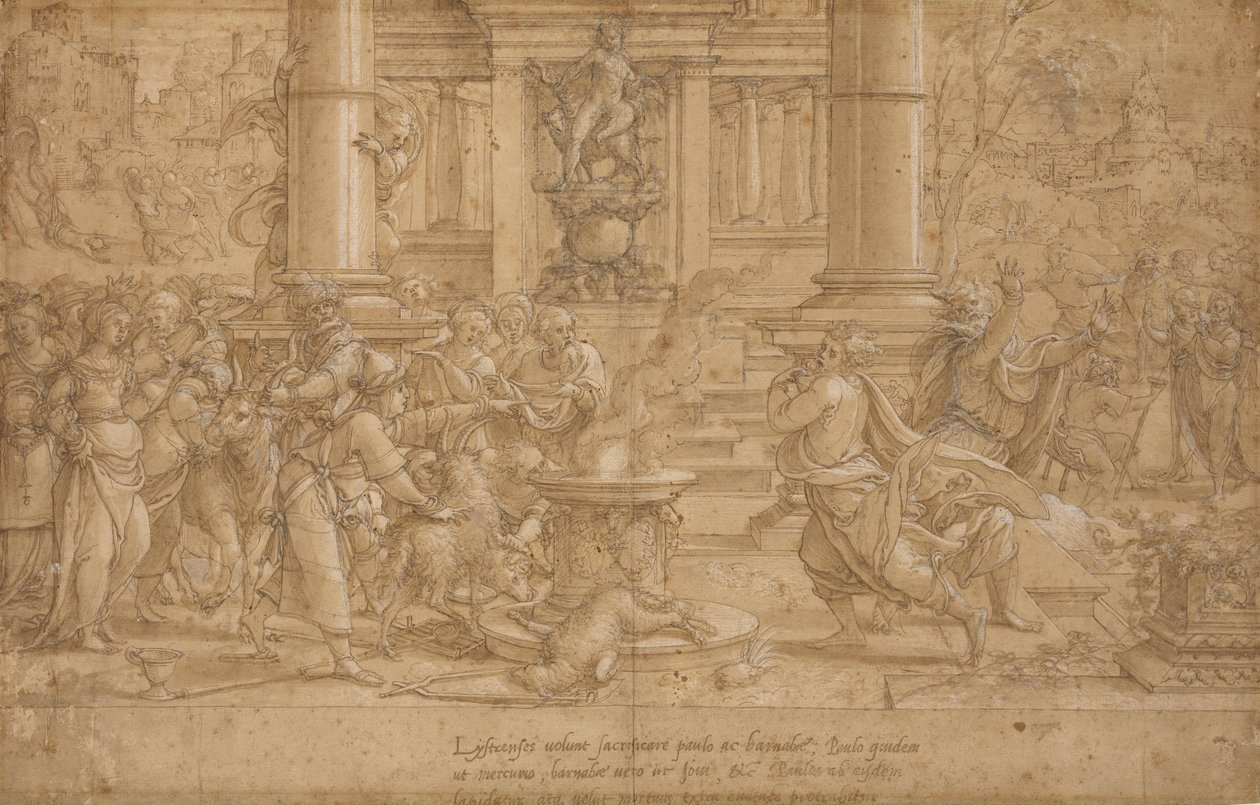 El sacrificio en Listra de Pieter Coecke van Aelst