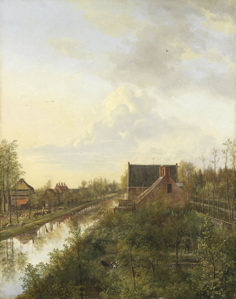 El canal en Graveland, 1818 de Pieter Gerardus van Os