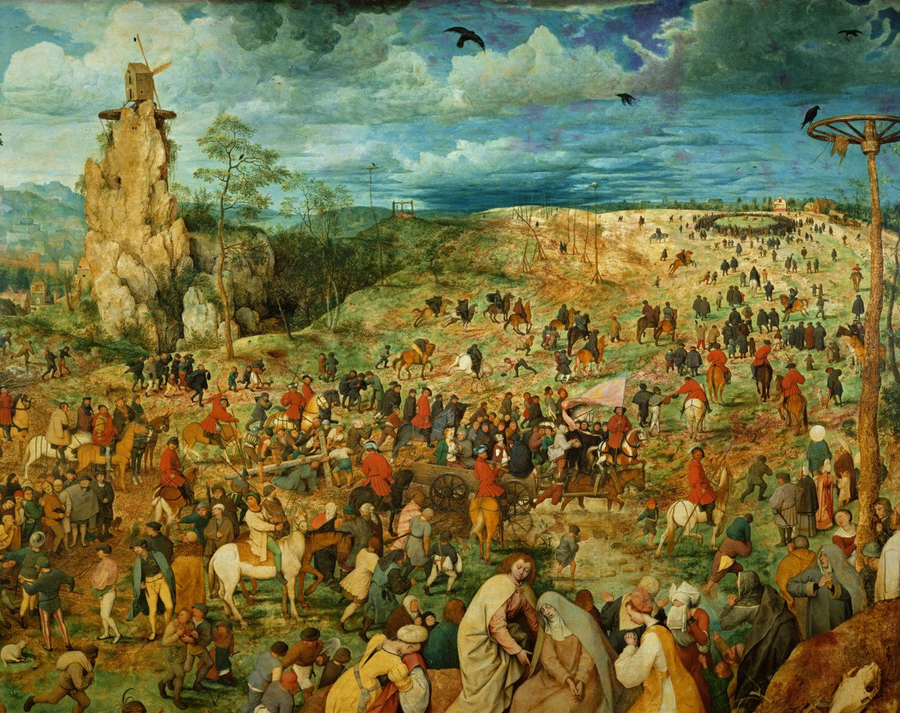 El camino al Calvario (detalle) de Pieter Bruegel the Elder