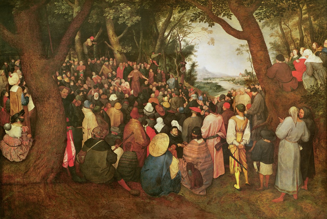 El sermón de San Juan Bautista, 1566 de Pieter Bruegel the Elder