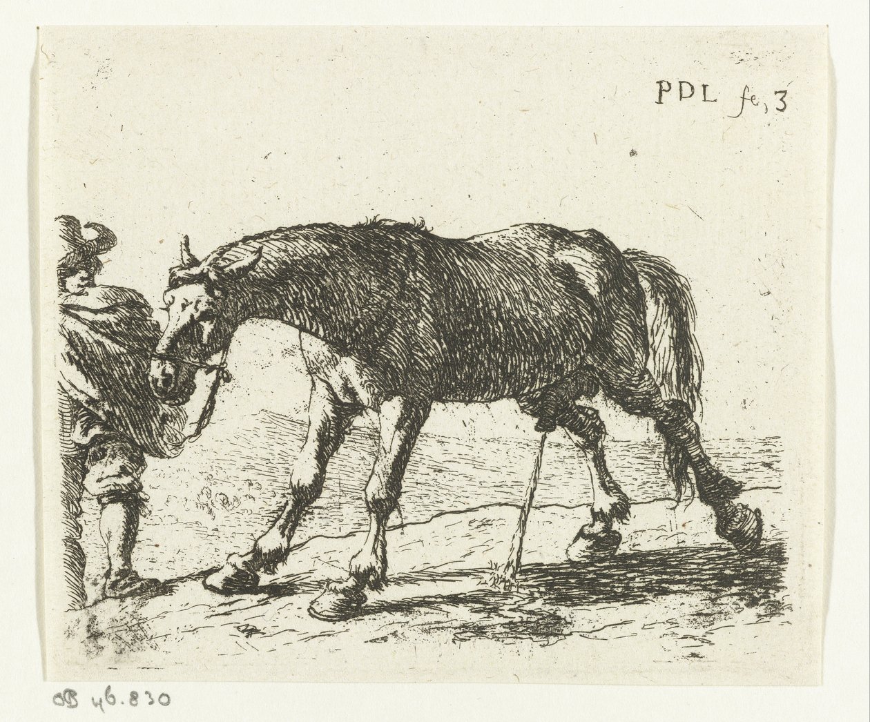 Caballo orinando de Pieter van Laer