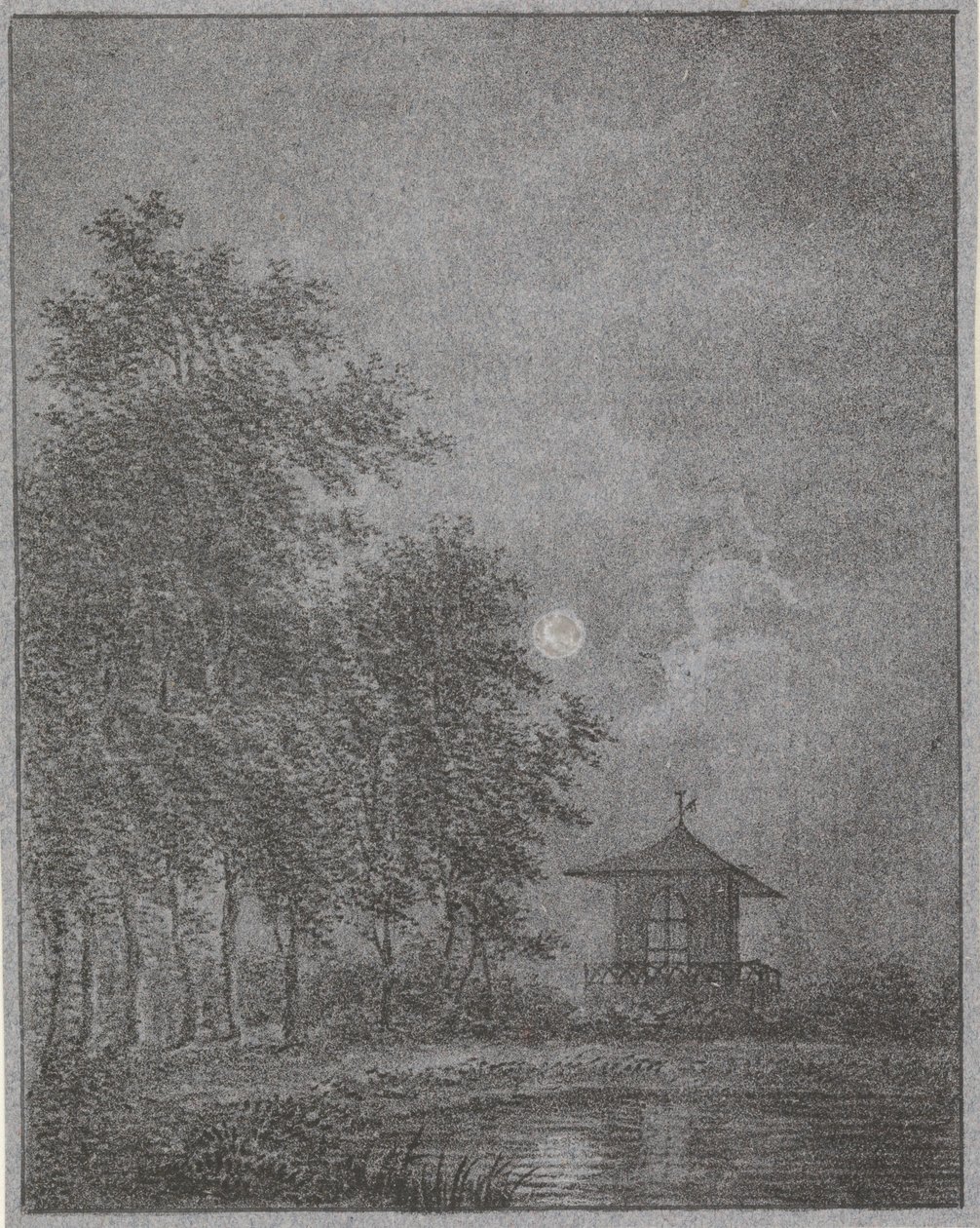 Jardín a la luz de la luna de Pieter Bartholomeusz. Barbiers