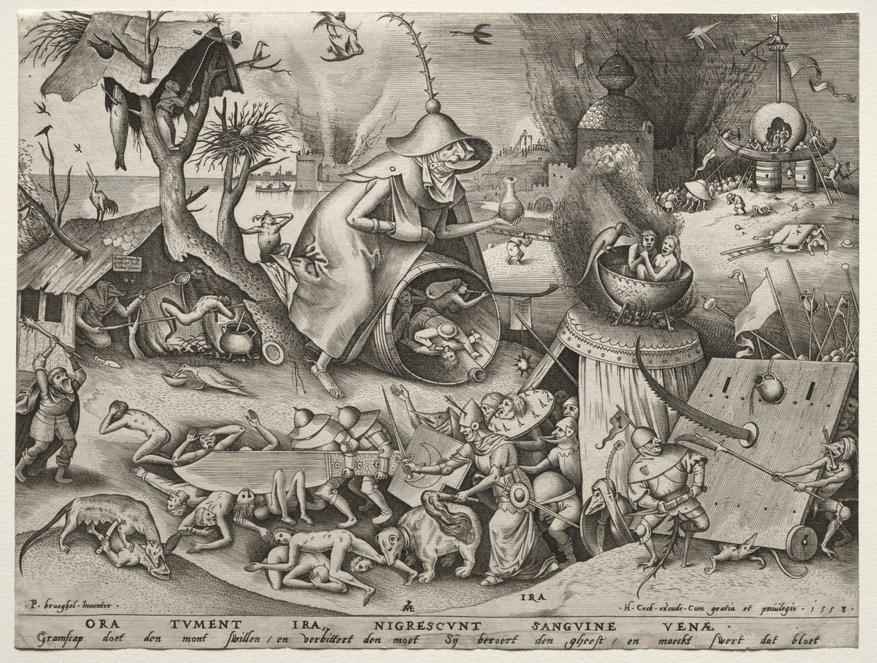 Los siete pecados capitales: Ira de Pieter Bruegel the Elder
