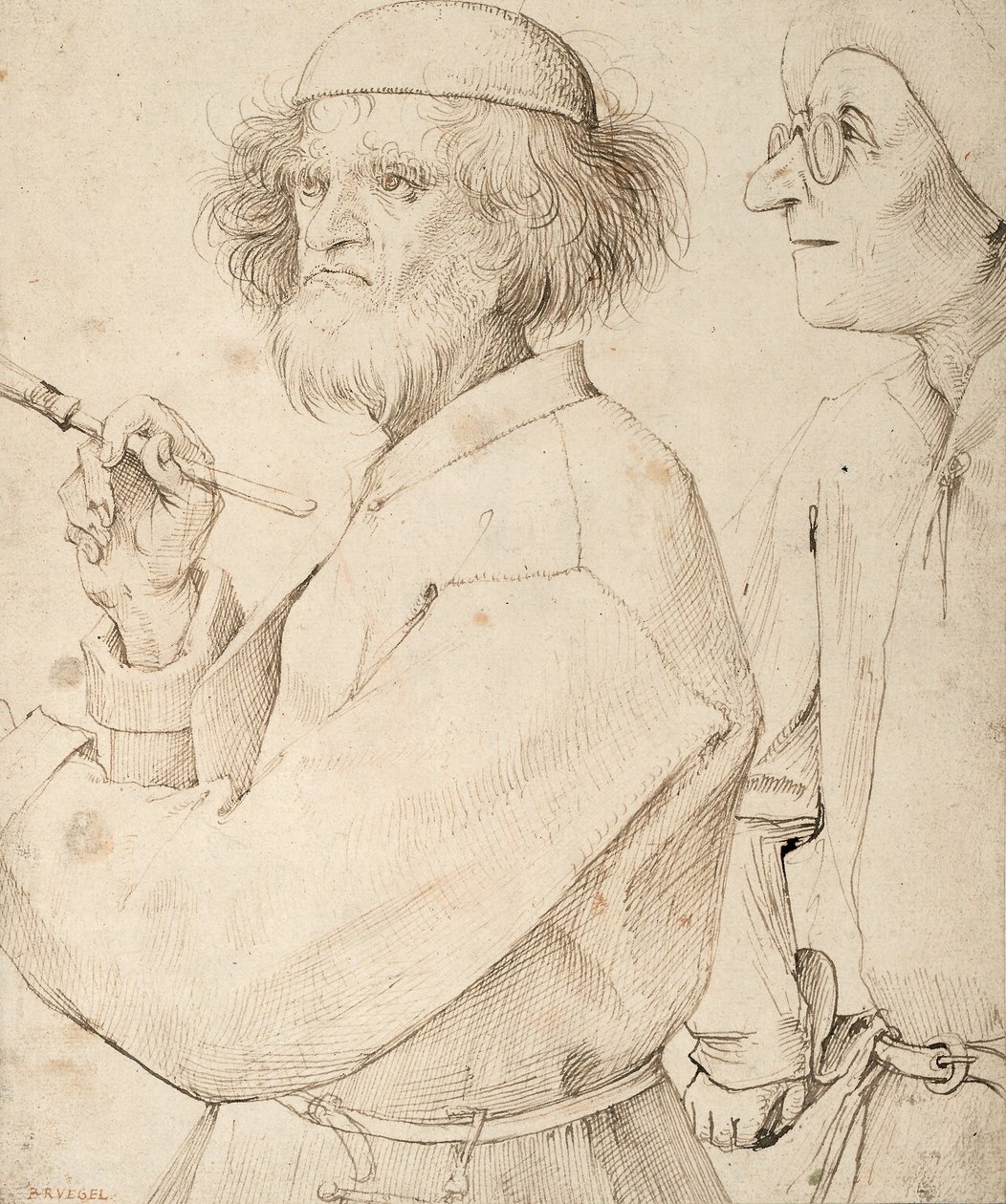 El pintor y el comprador de Pieter Brueghel the Elder