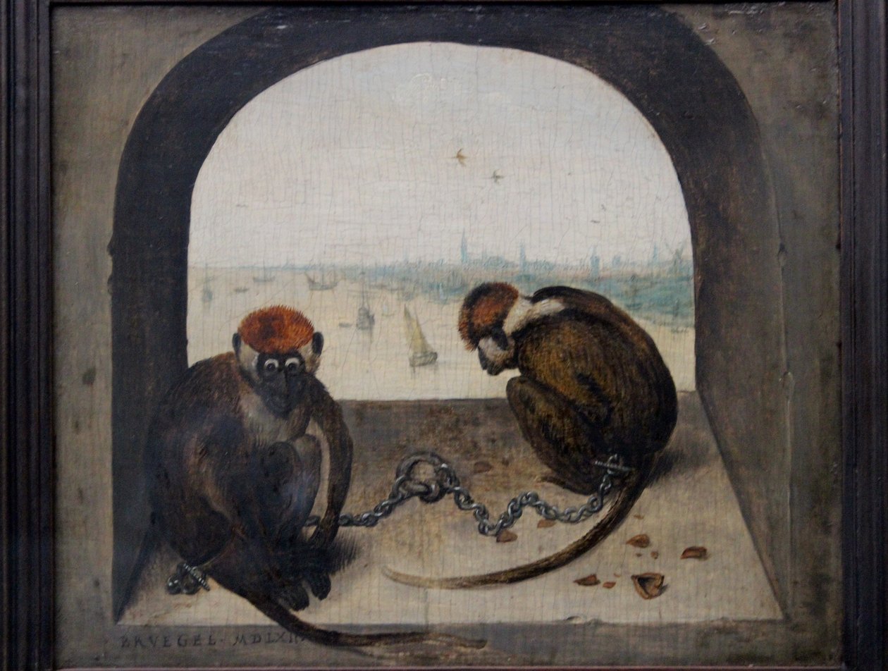 Dos Monos Encadenados de Pieter Brueghel the Elder