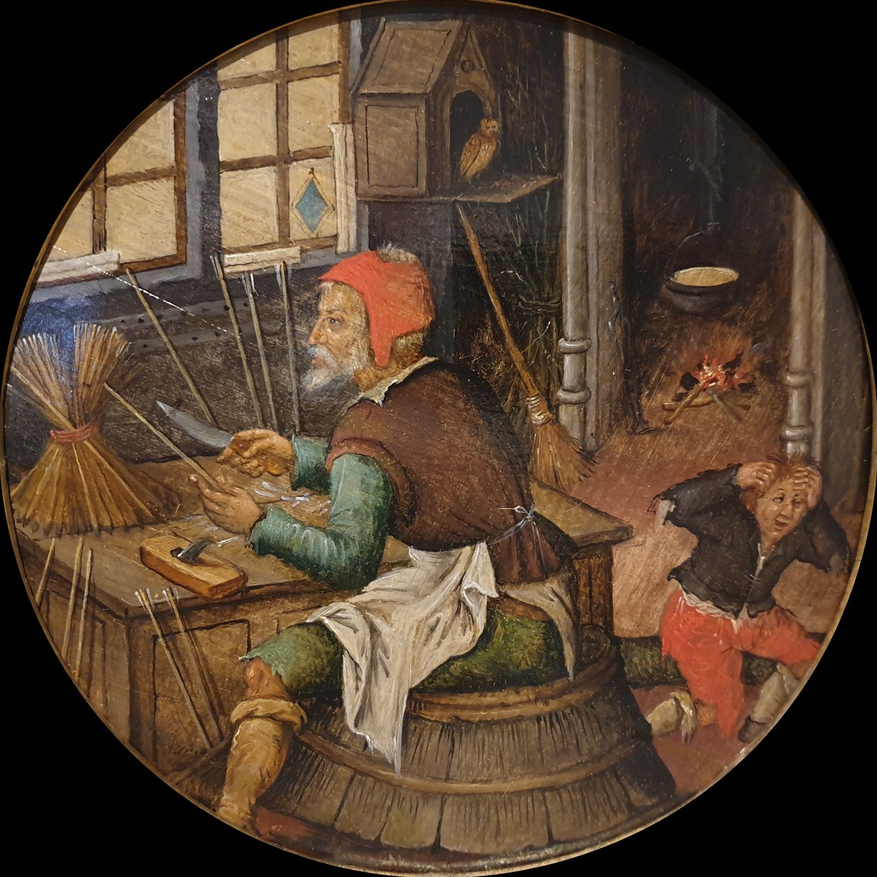 El tallador de flechas de Pieter Brueghel the Younger