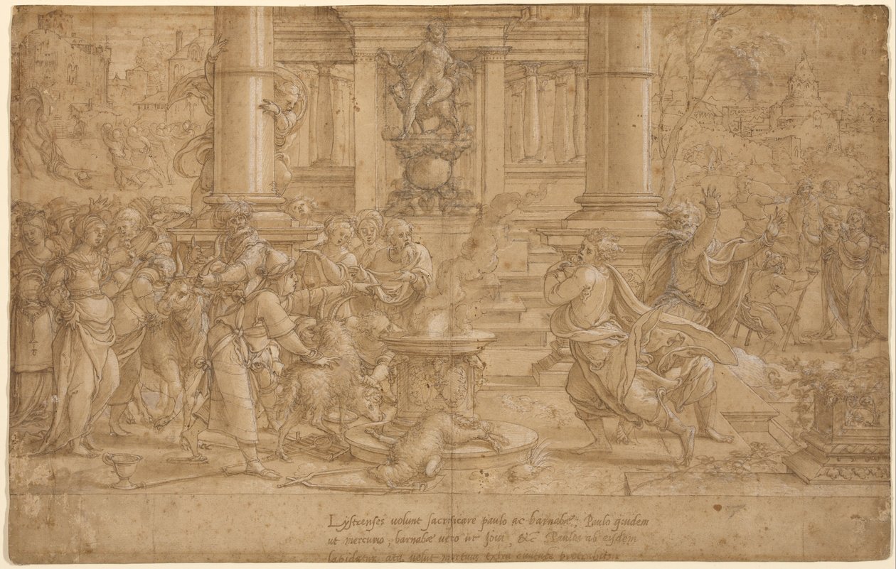 El sacrificio en Listra de Pieter Coecke van Aelst