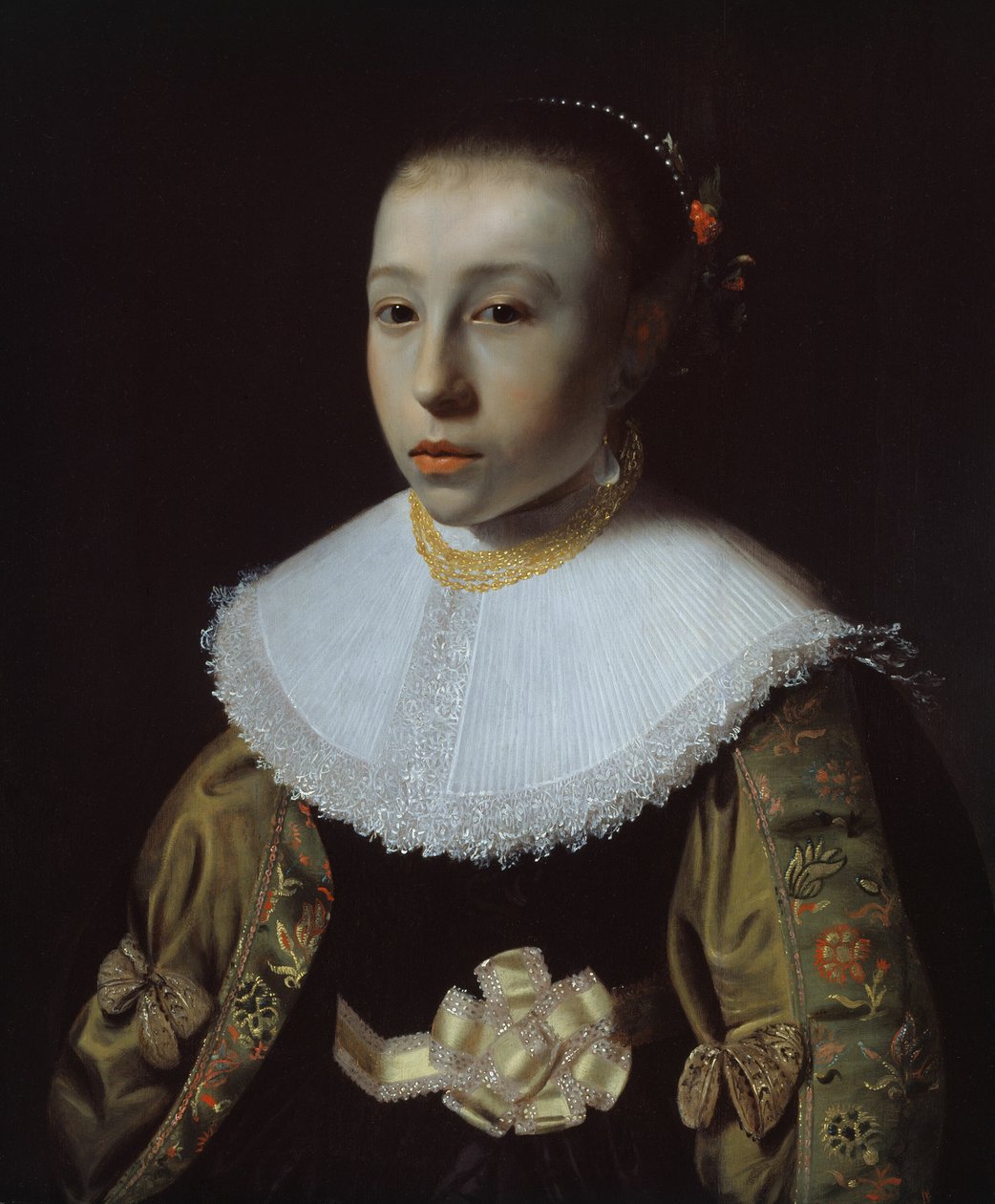 Retrato de una niña de Pieter Dubordieu