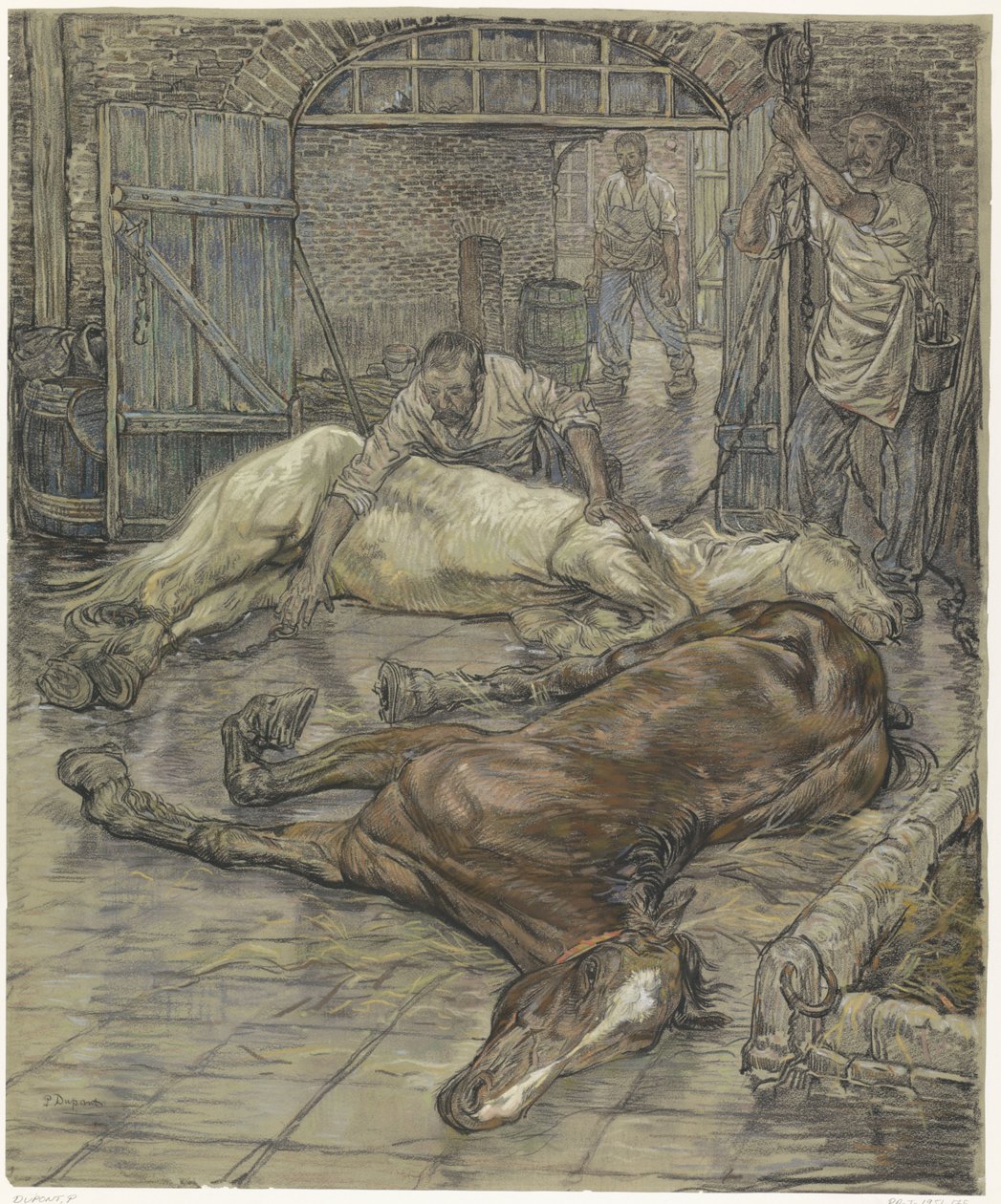Matanza de dos caballos de Pieter Dupont