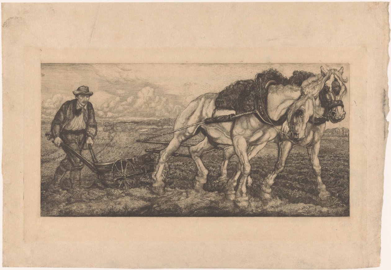 Dos caballos de labranza de Pieter Dupont