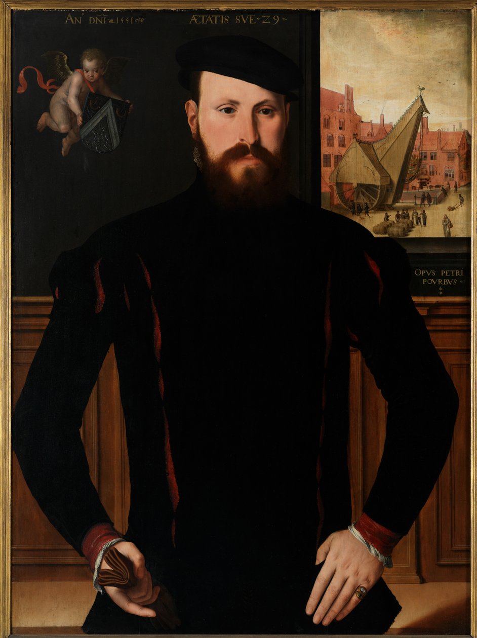 Retrato de Jan van Eyewerve de Pieter Jansz. Pourbus