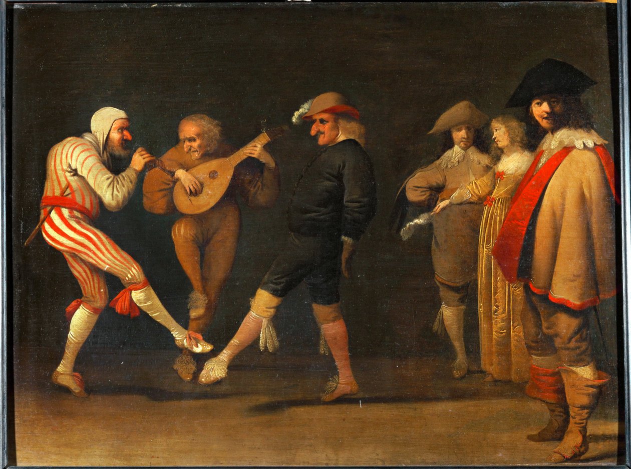 Bailarines cómicos de Pieter Jansz. Quast