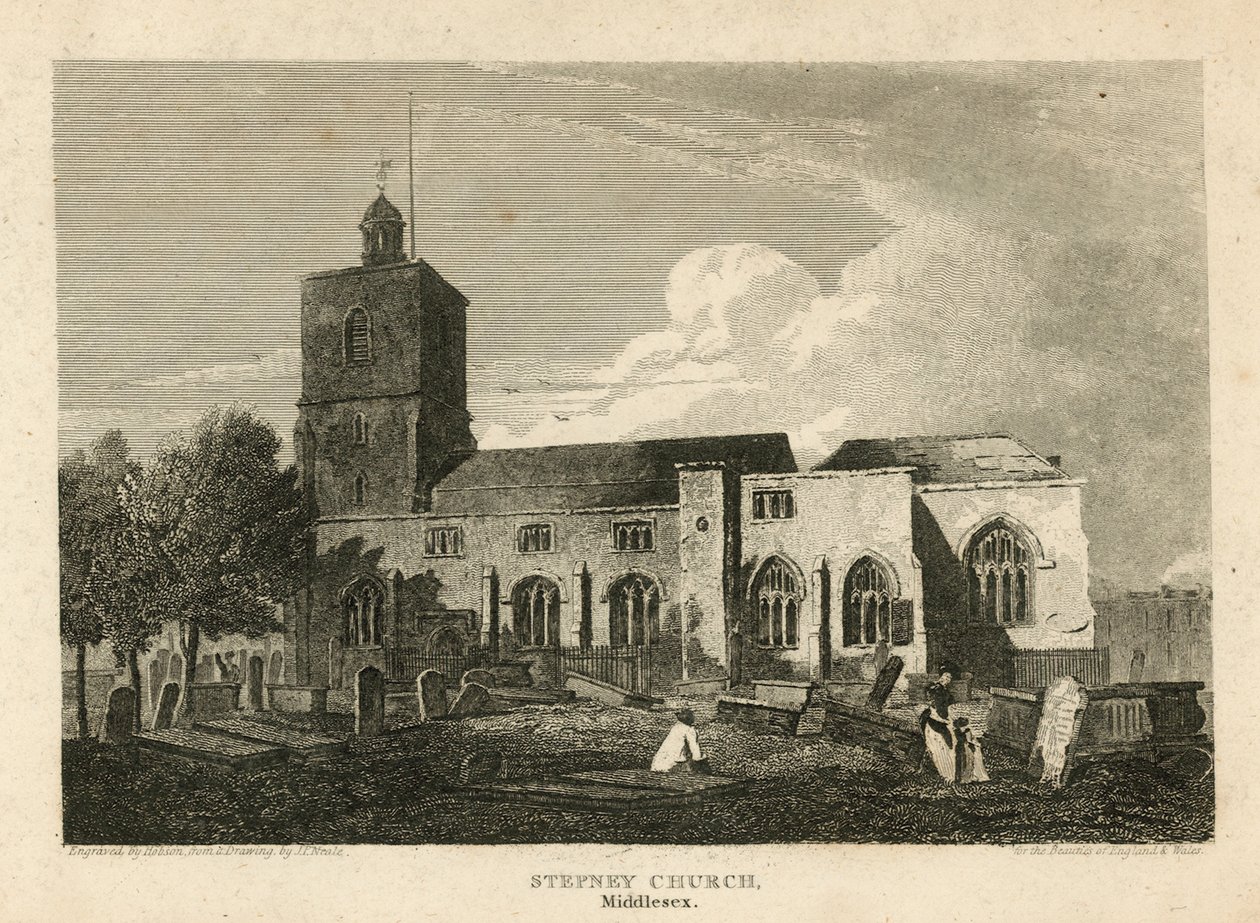 Iglesia de Stepney, Londres de Pieter Jansz. Quast