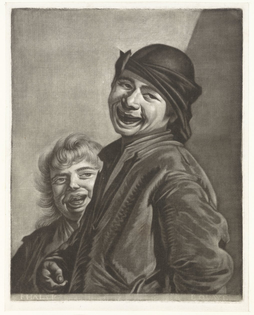 Dos niños sonrientes de Pieter Louw