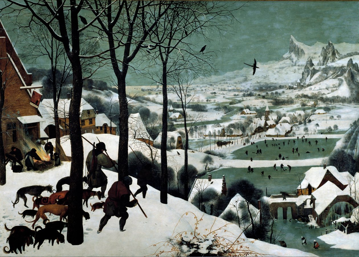 Cazadores en la nieve (invierno) de Pieter The Elder Brueghel