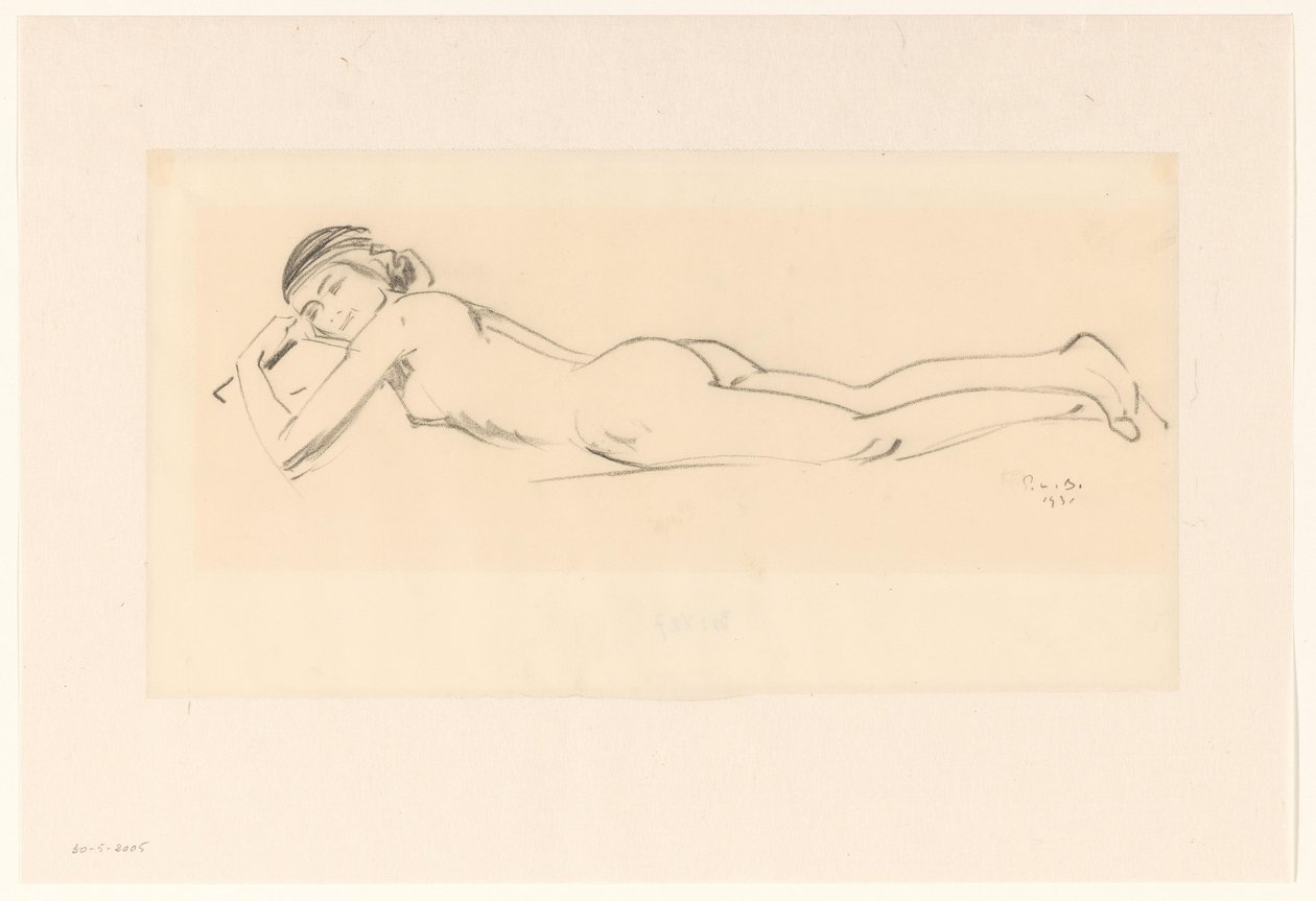 Desnudo recostado de Pieter Willem van Baarsel