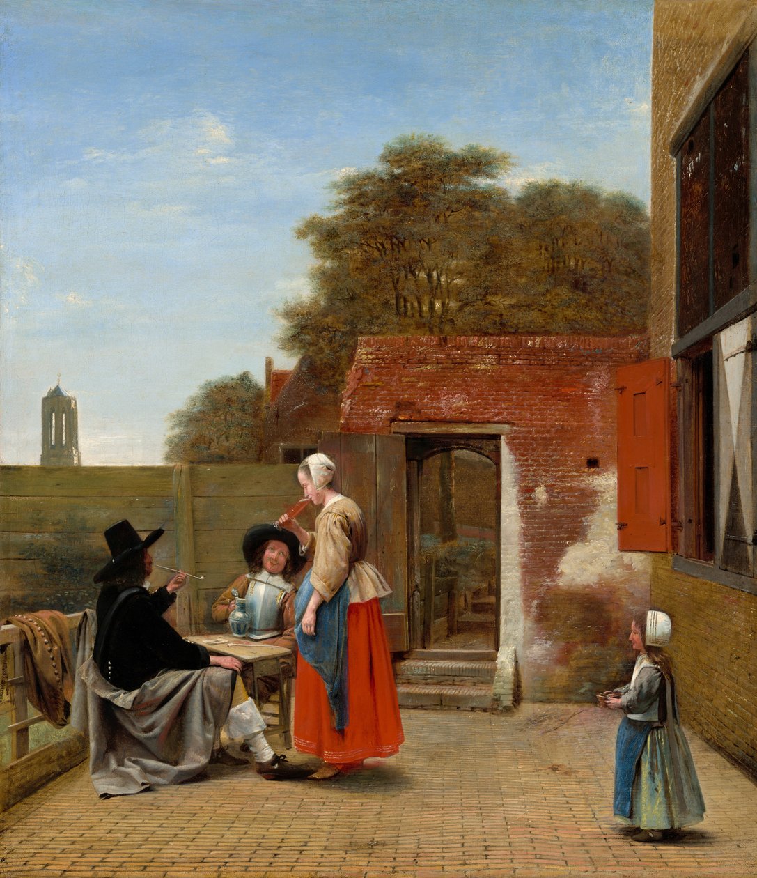 Un patio holandés de Pieter de Hooch