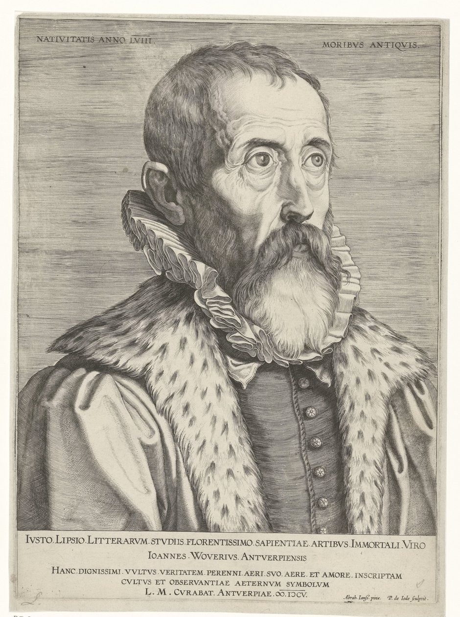 Retrato de Justus Lipsius de Pieter de Jode (I)