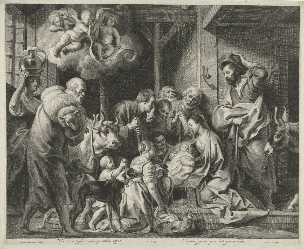 Adoración de los pastores de Pieter de Jode (II)