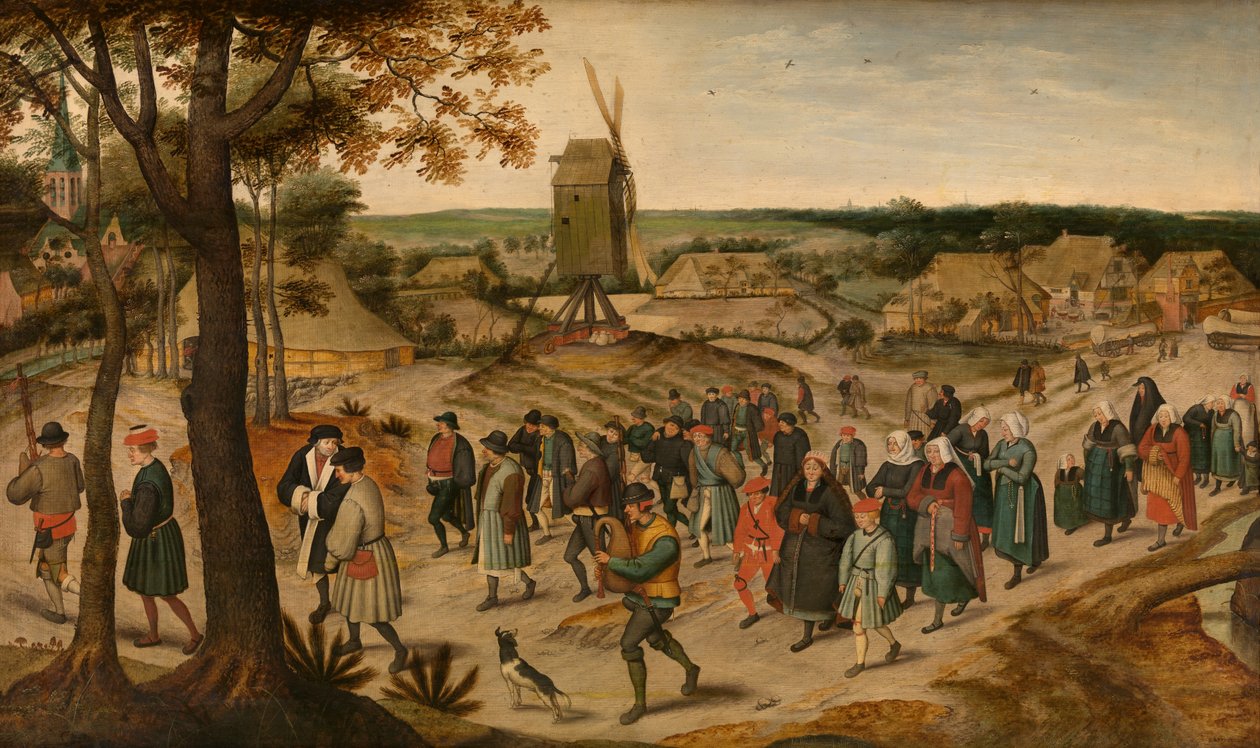 Un cortejo nupcial de Pieter the Younger Brueghel