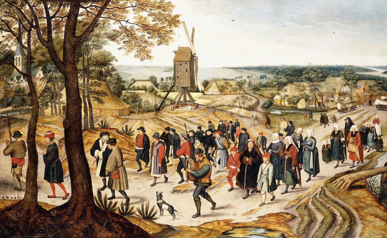 Una Procesión de Boda de Pieter Brueghel the Younger