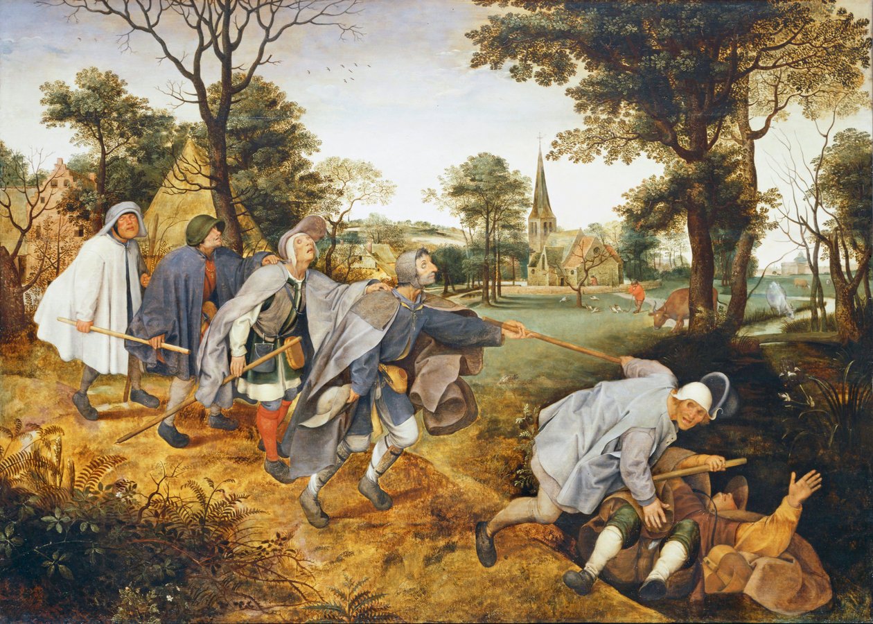 La parábola del ciego ... de Pieter the Younger Brueghel