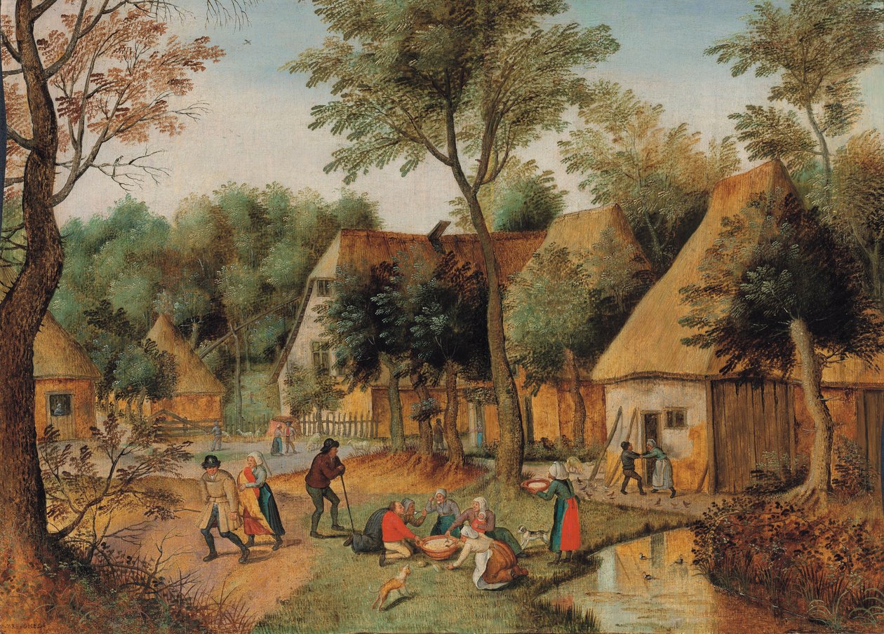 Hora de comer en el campo de Pieter Brueghel the Younger