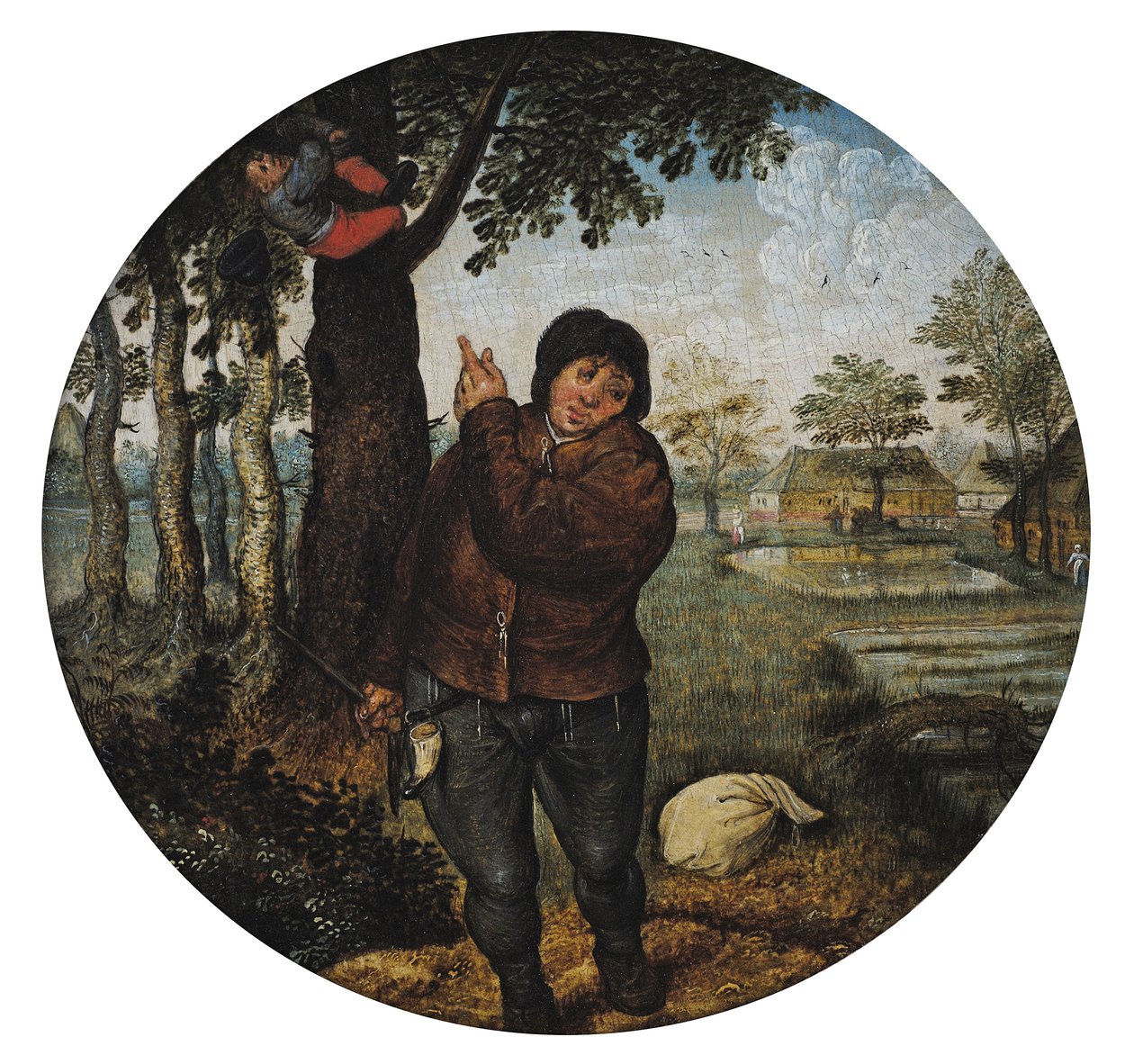 Robando el nido de pájaros de Pieter Brueghel the Younger