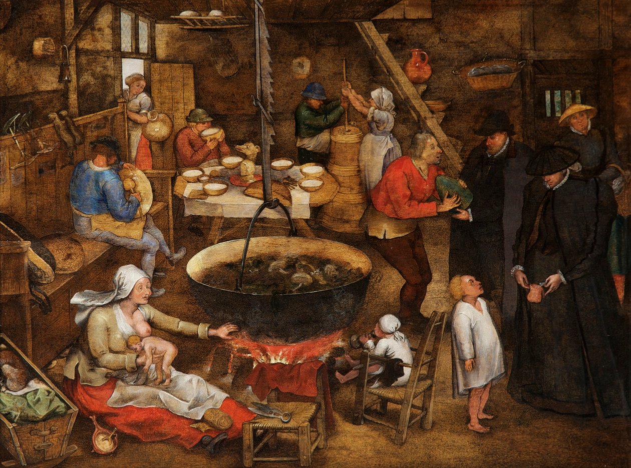 Visita a una granja de Pieter the Younger Brueghel