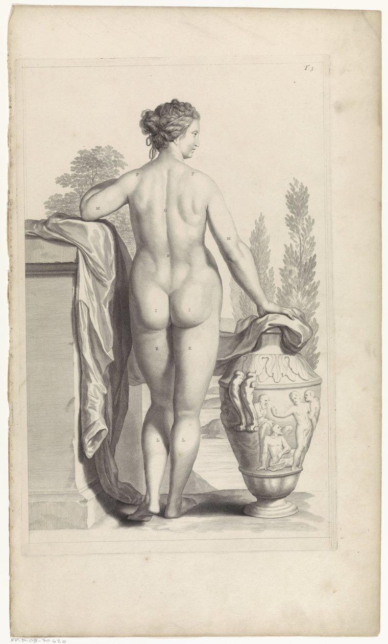 Estudio del desnudo femenino de Pieter van Gunst