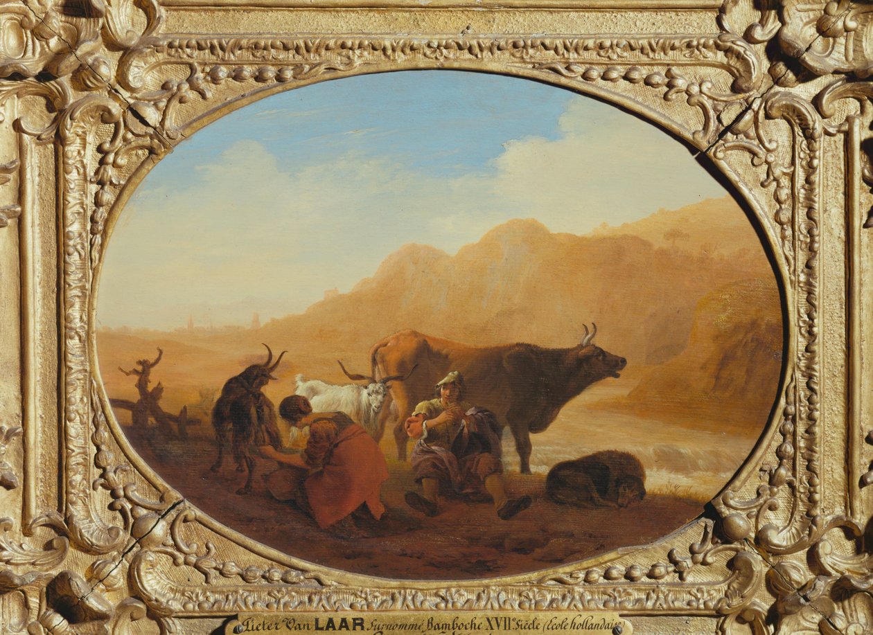 Les Patres - Ordeñar las vacas ... de Pieter van Laer