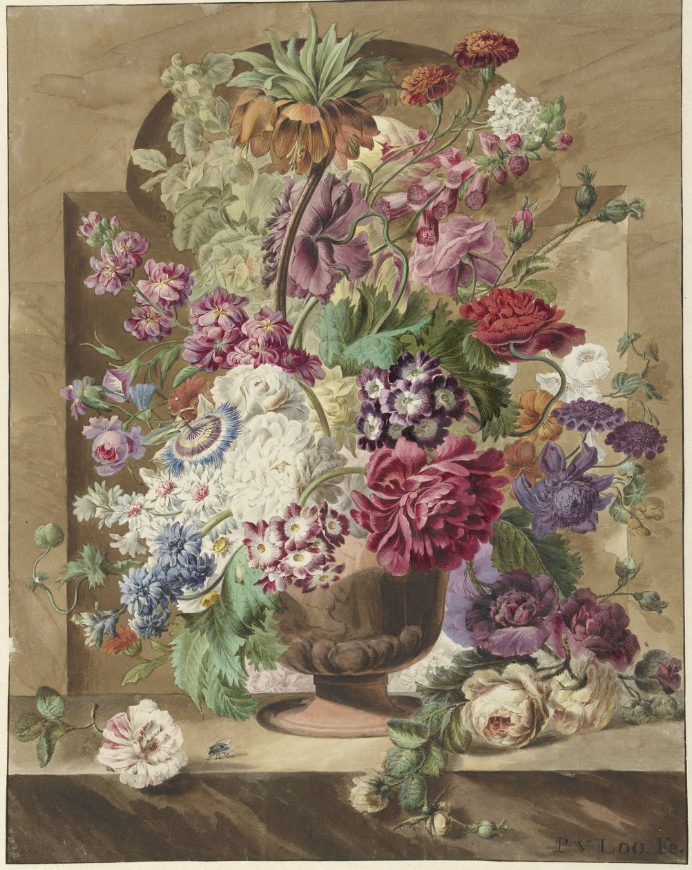 Arreglo floral de Pieter van Loo